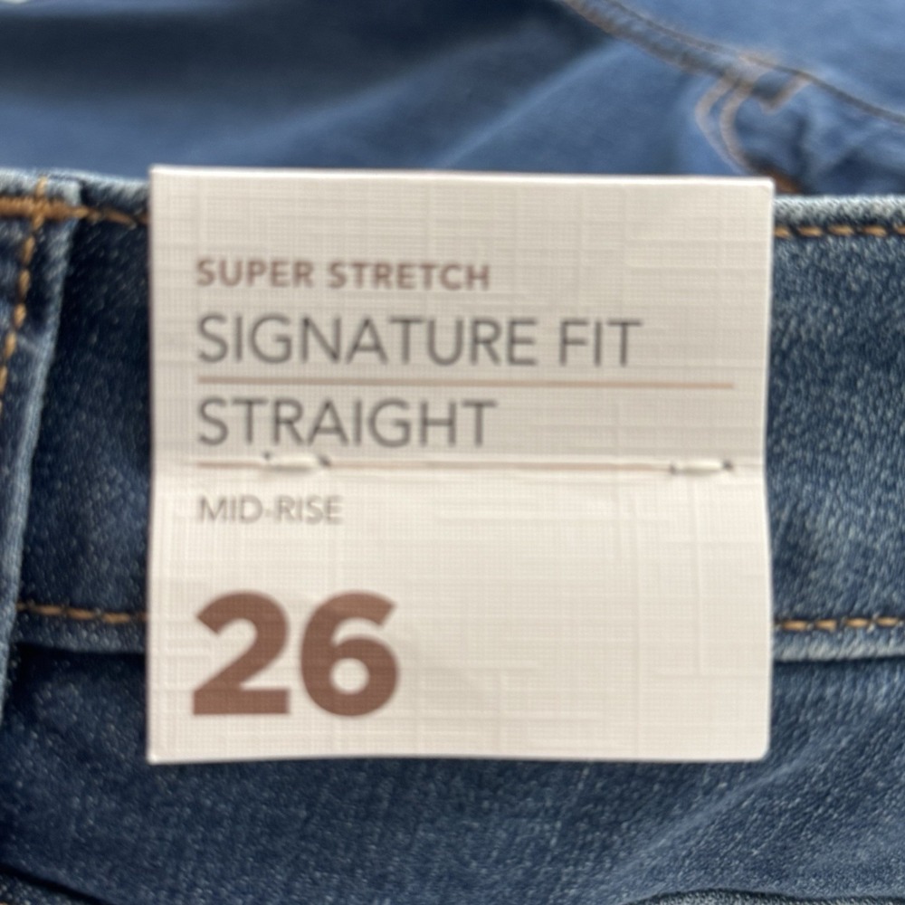 Lane Bryant Jeans Women's Plus Sz 26 Stretch Signature Fit Straight Mid Rise - Picture 12 of 16